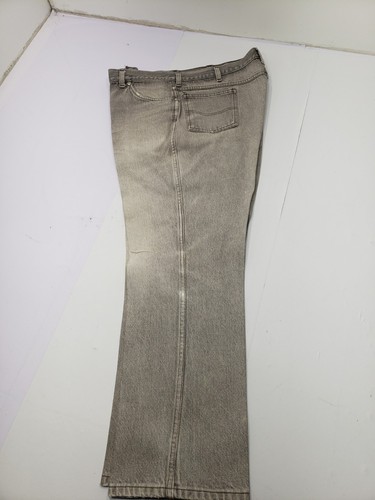 Vtg Dickies Branders Mens Smokey Gray Loose Denim Light Wash Jeans Size 42X30 - Picture 2 of 9