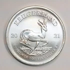 2021 1 oz Silver South Africa Krugerrand .999 Fine Round