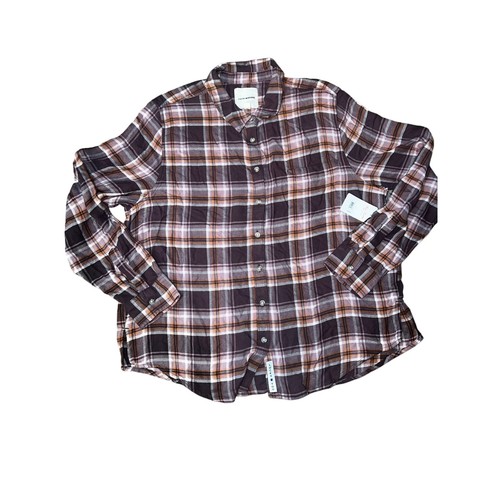 Lucky Brand Damen mehrfarbig Wolke kariert Boyfriend Knopfleiste Hemd Large NEU - Bild 1 von 9