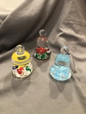 St.Clair Bell Paperweights All Perfect&Signed Joe St.Clair 