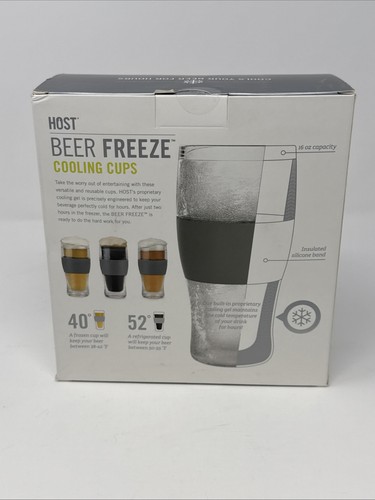 Host Beer Freeze Cooling Cups, 16oz Frozen Mugs, Freezable,Perfect Gift Idea New - Picture 7 of 10