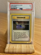 Defender PSA-5 1st Edition shadowless Base Set Pokémon English TCG