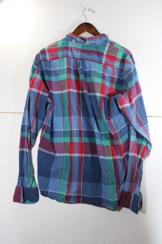 Gant Rugger Shirt E-Z OBD India Madras Button Down Plaid Long Sleeve XL - Picture 5 of 8