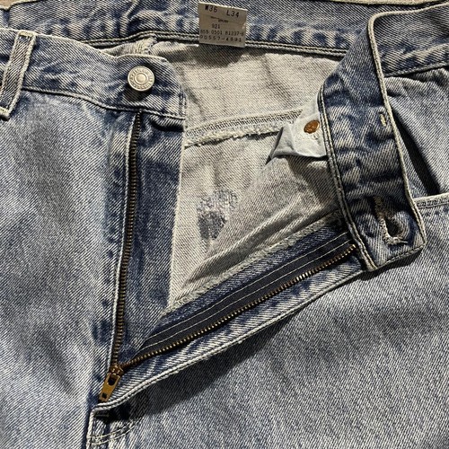 Vintage 01 Levi's 557 Denim Jeans W36 L34 Straight Mexico Made Rare 855 Factory - Picture 6 of 12