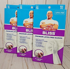 Mr. Clean Bliss Premium 3 Pair Latex Free All Purpose Gloves, Small - White