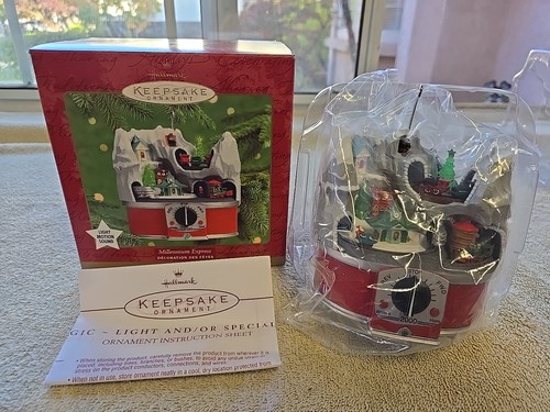 2000 Hallmark Magic Keepsake Weihnachtsschmuck Millennium Express Neu im Karton B14 - Bild 1 von 7