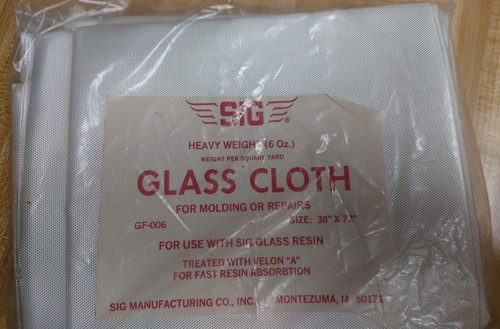 LEICHT GEBRAUCHTES SIG SCHWERES GLAS TUCH 38" x 62" NR GF-006 SIEHE BESCHREIBUNG - Bild 3 von 4