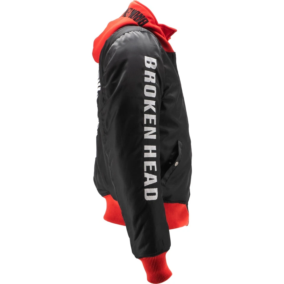 Veste Bomber Tête Cassée BND Logo Noir-Rouge - Photo 4/4