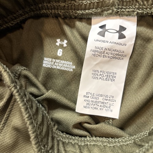 Under Armour FREEDOM Boys Size 6 T-Shirt & Shorts 2-Piece Set Military Green - Picture 8 of 8
