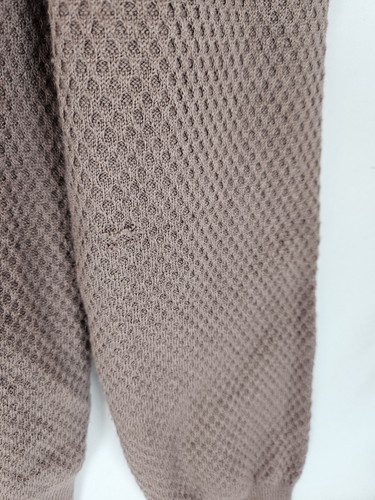 Ted Baker Pullover Herren Gr. 44 Dusty Rose Rosa Waffelstrick Quarter Zip Wollmischung - Bild 3 von 6