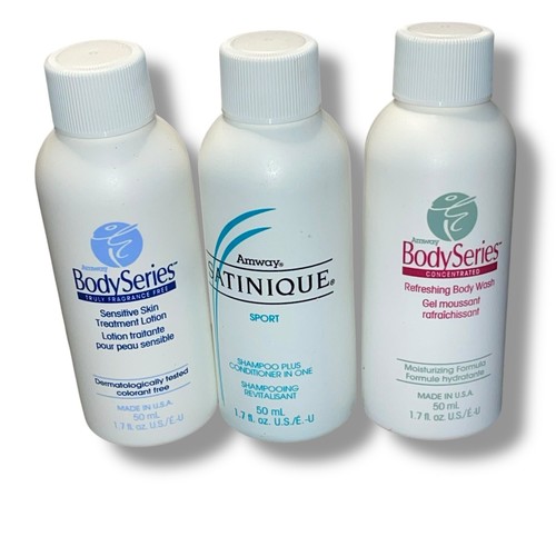 Amway Personal Care Travel Trial Shampoo Lotion Body Wash Satinique Body Series - Picture 7 of 10