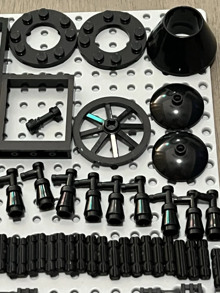 LEGO Negro Lote a Granel 600 Piezas Puerta Cárcel Ladrillo Ventanas Pared Pendiente Castillo Star Wars Foto 2 de 4