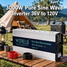 36V 3000W Pure Sine Wave Inverter DC to AC Power Converter Car Truck Off Grid RV