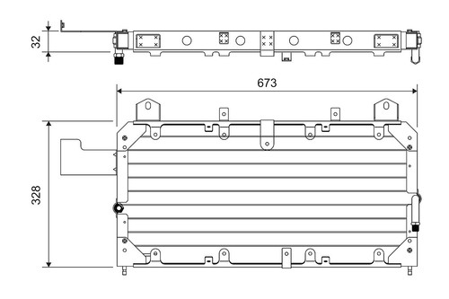 CONDENSER AIR CONDITIONING 814062 FOR LAND ROVER DISCOVERY RANGE 37L36D 3.9L - Picture 2 of 6