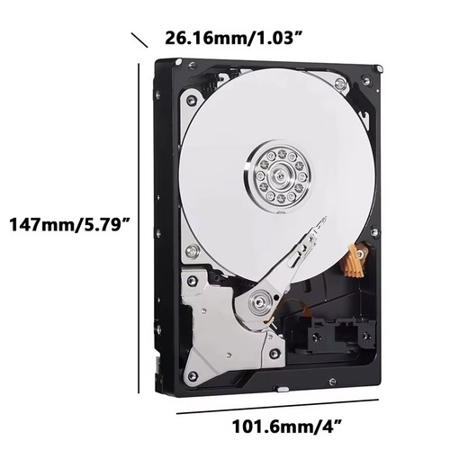 WD 8/6/4/3/2/1TB 500GB HDD SATAIII 3.5"Western Digital Hard Drive Harddisk Lot - Bild 7 von 7