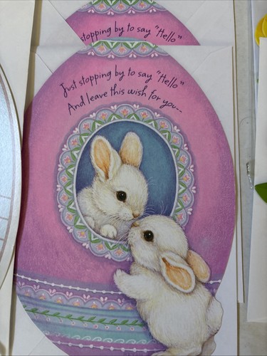 Hallmark, Carlton Spring Easter Greeting Cards Lot Of 80 Plus Stickers New - Picture 13 of 20