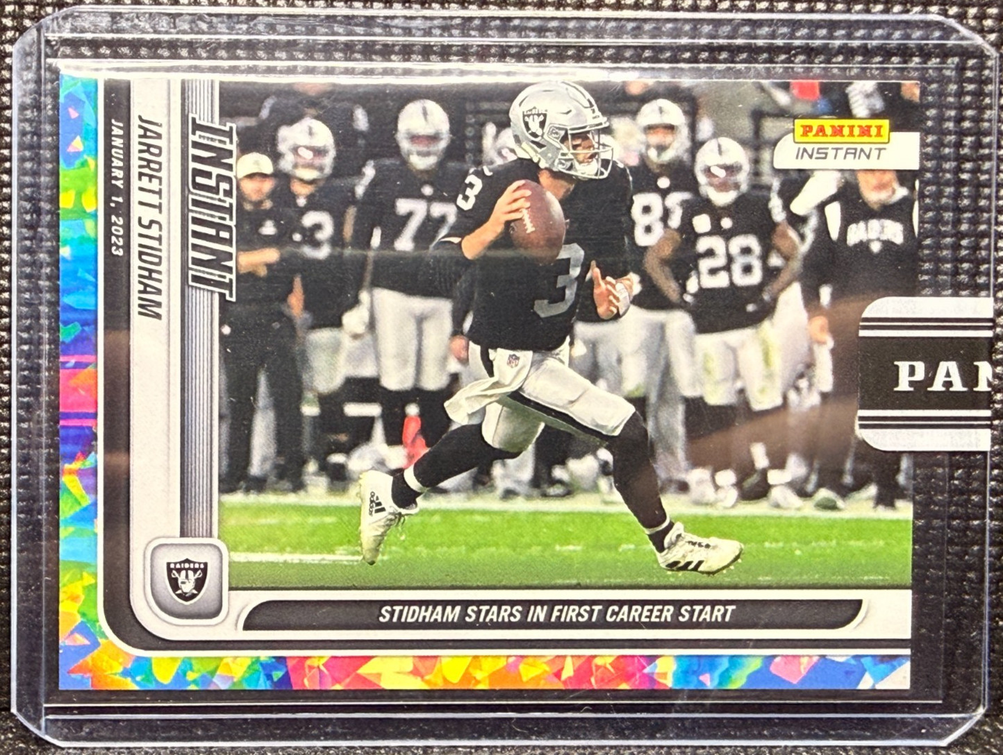 🏈 Jarrett Stidham - /5 Versicolor - 2023 Panini Instant NFL Instant - Free Ship