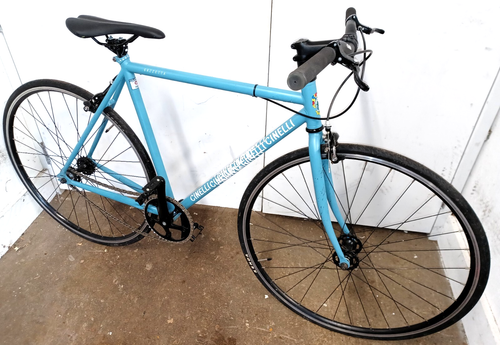 Cinelli Gazzetta Single Speed "Flip Flop" Bahnrad blau Rahmengröße Small 53 cm
