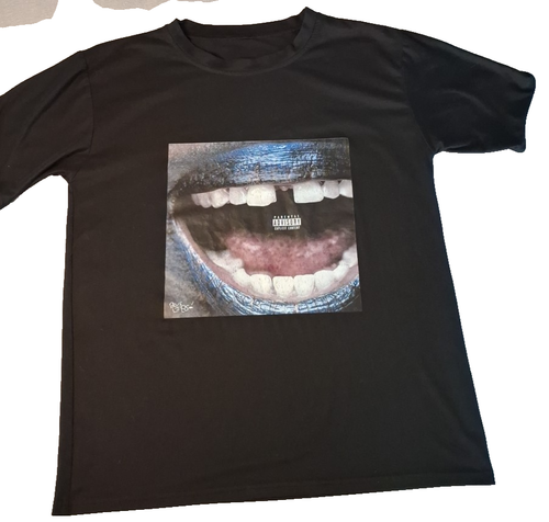 ScHoolboy Q RAPPER BLUE lips UNISEX concert SONG music T shirt Black Size M - Picture 10 of 12