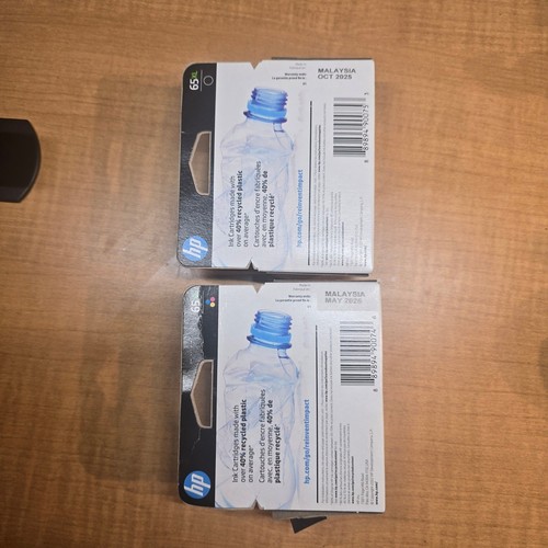 HP 65XL 1 czarny i 1 kolorowy wysokowydajny wkład atramentowy NOWY - Zdjęcie 2 z 3