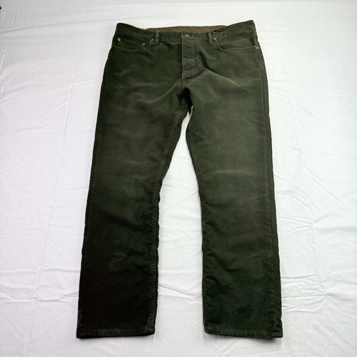 De Colección Polo Ralph Lauren Varick Algodón Cepillado Chino Pantalones Botón Mosca Talla 40x30 - Imagen 2 de 20