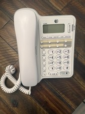 AT T CL2909 Corded Phone w/ Speakerphone Call Waiting  Caller ID - White Tested