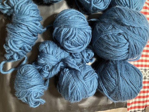 Wool Large Same Dye Large Skein LOT: Hand Rolled & Intact Skeins Totaling 19 Oz - Picture 14 of 15