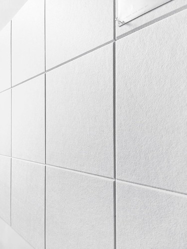 Durable 11.8'' Warm White Felt Tiles - Customizable Bulletin Boards & Displays - Picture 9 of 9