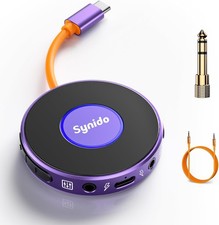 Synido Audio Interface Portable with USB-C 24bit, 48kHz Mini Interface Guitar