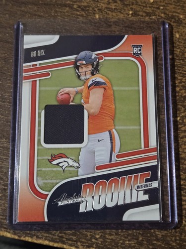 2024 Panini Absolute - Absolute Rookie Materials Bo Nix #ARM-BNX (MEM, RC)