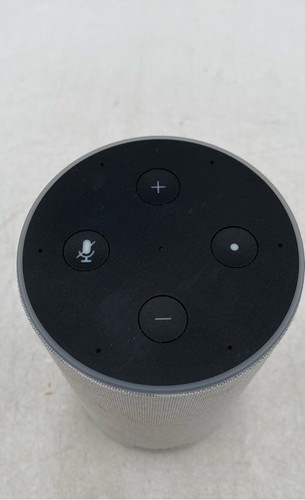 Amazon Gray Alexa Cylinder WiFi Bluetooth Echo Smart Speaker w/ Accessories - Picture 4 of 8