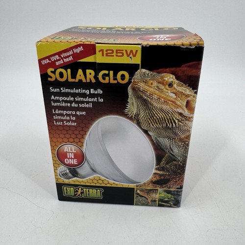 EXO TERRA SOLAR GLO Reptile Bulb UVB Basking Heat Mercury Vapor - 125 WATT - NEW