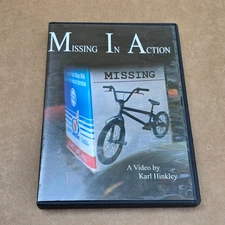 Missing In Action BMX DVD 2005 Karl Hinkley Stolen Clothing Rare Freestyle Bike