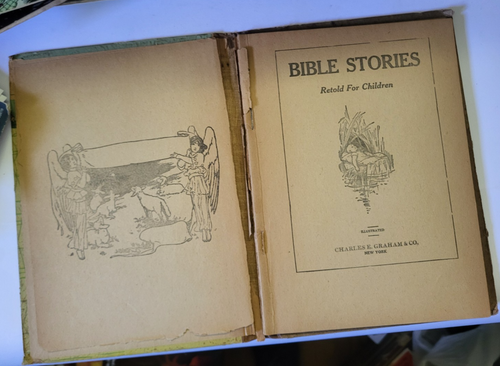 Bible Stories - Charles E. Graham & Co. Illustrated c. New York Children - Picture 4 of 11