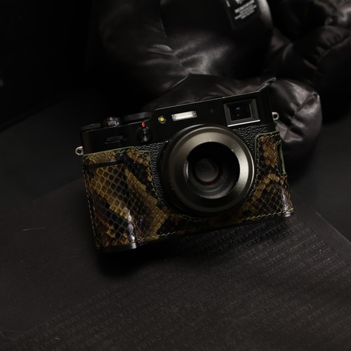 Serpentine Echtleder Kamera Halbtasche Fr Fujifilm X100V Kamera mit Handgriff - Bild 18 von 41