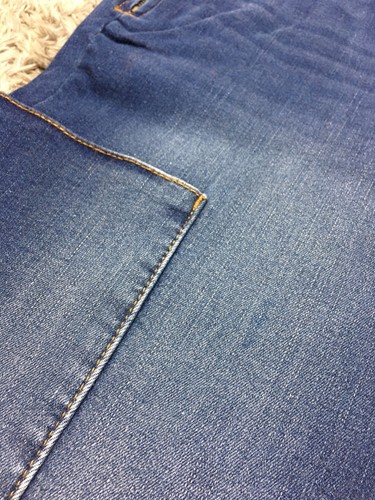 Jeans Denim & Co. Adaptables Cómodos Tejido Parche Bolsillo Silla de Ruedas Talla 10 Azul Oscuro - Imagen 5 de 17