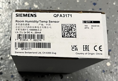 SIEMENS QFA3171  |  Room Humidity / Temp Sensor  |  New - Picture 2 of 4