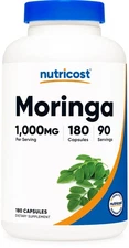 Nutricost Moringa Capsules 500mg, 180 Capsules (90 Servings)