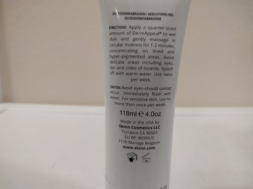 SKINN NON-Negotiables DermAppeal Microdermabrasin Treatment 4oz. sealed - Picture 6 of 7
