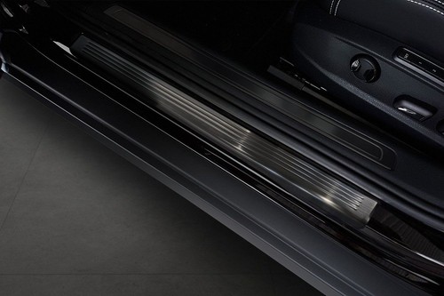 para Volkswagen VW Passat Sedán (B8 | 3G) 4D 2014-2021 Molduras de umbral Negro - Imagen 5 de 7