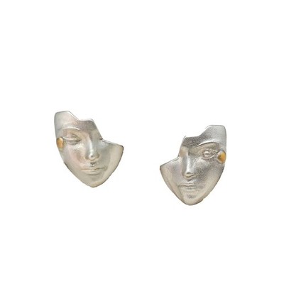 Mask Face Shape Studs Earrings Easy Maintenance Everyday Wear for Fashion Women
