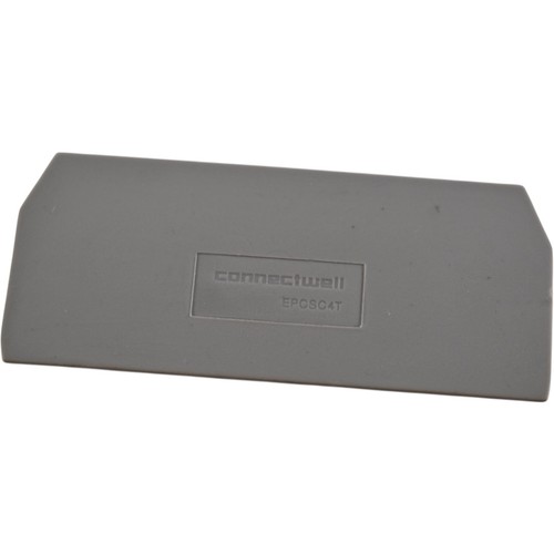 Lote 29 NUEVAS cubiertas de placas finales grises Connectwell EPCSC4T para bloques de terminales CSC4T - Imagen 3 de 4