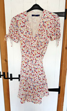 Polo Ralph Lauren Floral Crepe Wrap Dress, Sakura Floral Summer UK 8 / US 4
