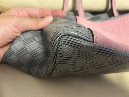 MOREAU PARIS Monogram Tote Bag gray pink Leather - Foto 9 di 14