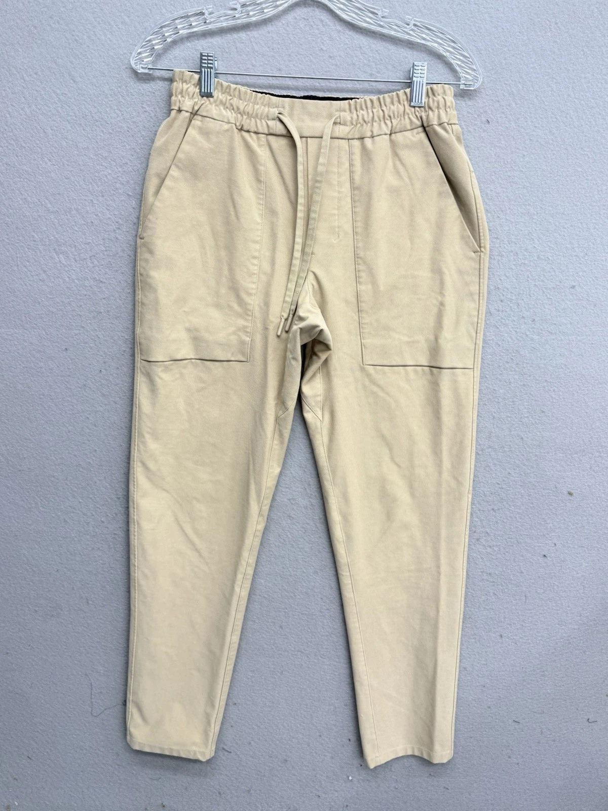 Lululemon Pants Bowline Mens Large Tan Brown Elastic Waist Drawstring Size XS