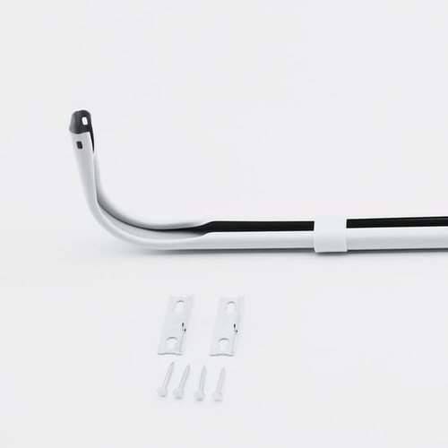 Heavy Duty Single Standard Adjustable Curtain Rod Hardware Included - Picture 3 of 13