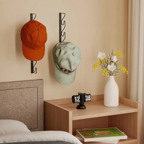 Hat Rack for Baseball Caps - Vertical Hat Stand for Wall, Wall Mounted Hat Ho... - Picture 4 of 8