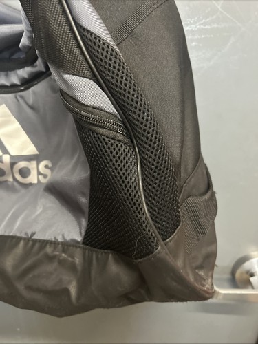 Adidas Grey And Black Gym Athletic Duffle Bag With Mesh Details - Picture 4 of 9