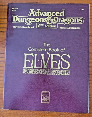 Das komplette Buch der Elfen PHBR8 - AD&D 2. Auflage - TSR - 2131.