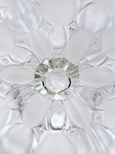 VTG Bohemia Glass large-footed CakePlate, Made in the CzechRepublic - Bild 8 von 8